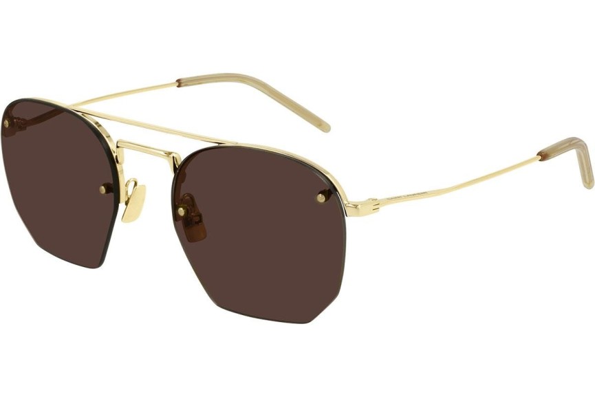 Okulary przeciwsłoneczne Saint Laurent SL422 001 Pilotki (Aviator) Złote