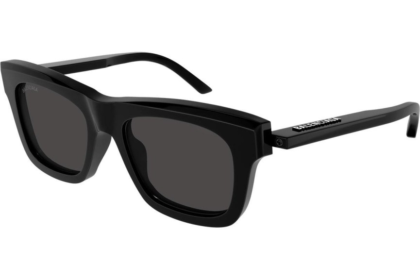 Okulary przeciwsłoneczne Balenciaga BB0161S 001 Kwadratowe Czarne