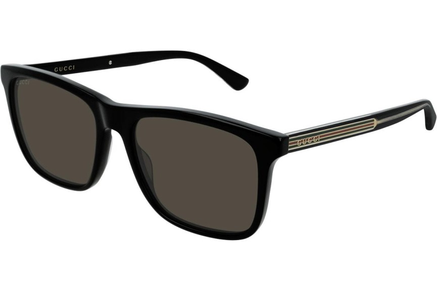Okulary przeciwsłoneczne Gucci GG0381SN 007 Kwadratowe Czarne