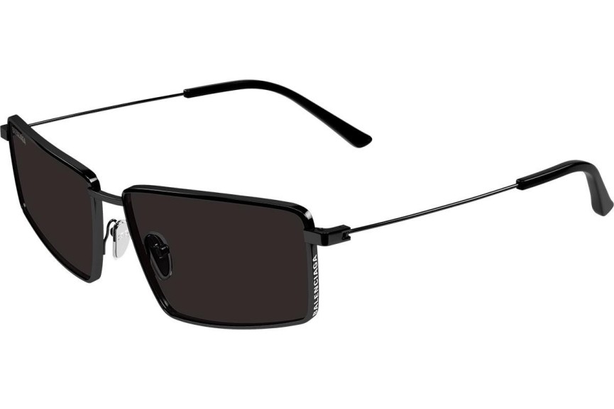 Okulary przeciwsłoneczne Balenciaga BB0195S 001 Prostokątne Czarne