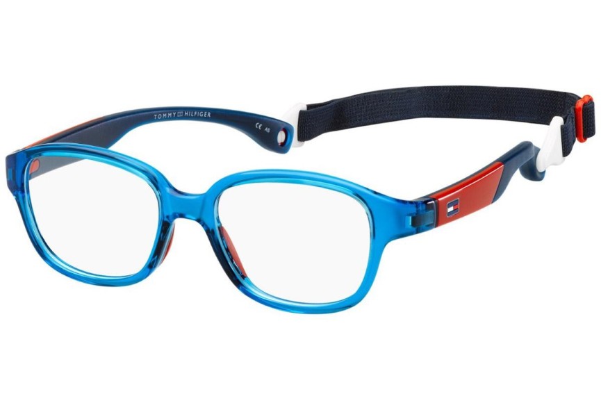 Okulary korekcyjne Tommy Hilfiger Junior TH1500 MVU Kwadratowe Niebieskie