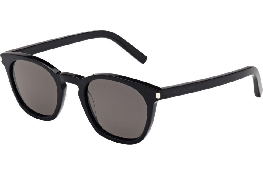 Okulary przeciwsłoneczne Saint Laurent SL28 002 Kwadratowe Czarne