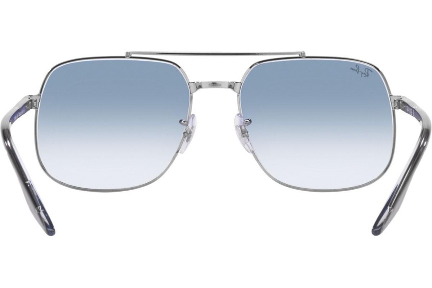 Okulary przeciwsłoneczne Ray-Ban RB3699 004/3F Kwadratowe Srebrne