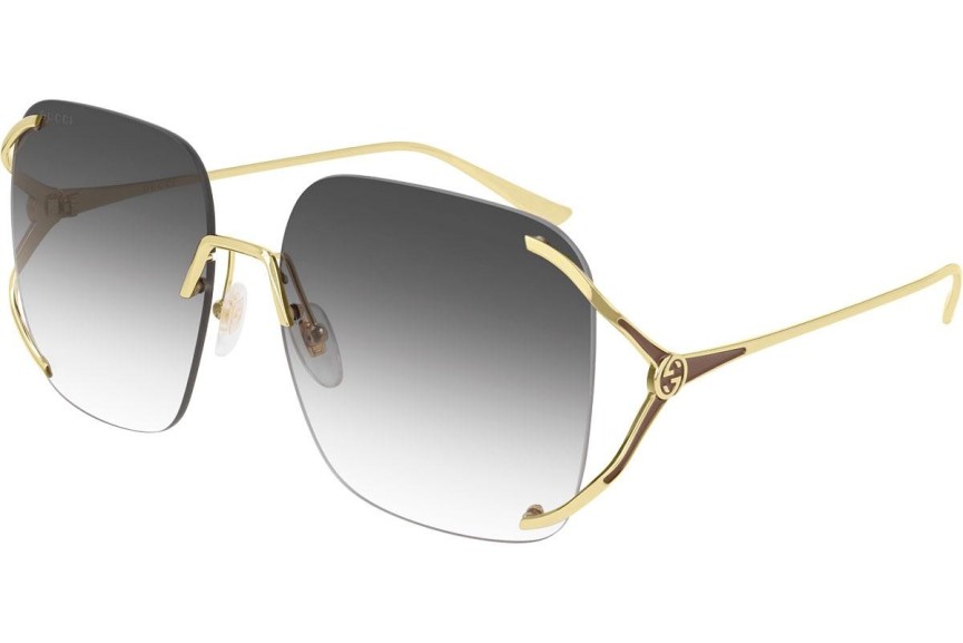 Okulary przeciwsłoneczne Gucci GG0646S 001 Kwadratowe Złote