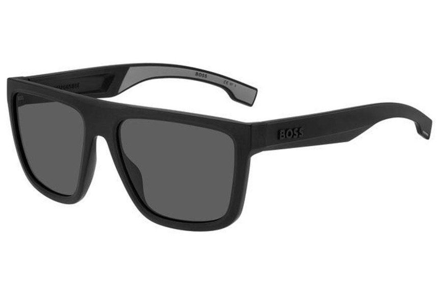 Okulary przeciwsłoneczne BOSS BOSS1451/S O6W/IR Flat Top Czarne