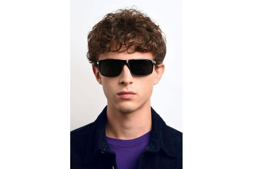 Okulary przeciwsłoneczne Polaroid PLD2019/S D28/Y2 Polarized Kwadratowe Czarne