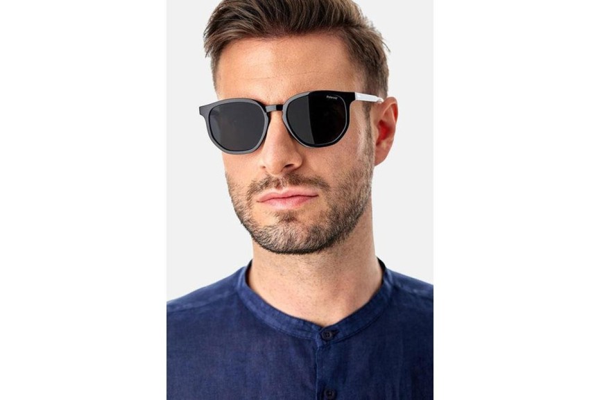 Okulary przeciwsłoneczne Polaroid PLD2095/S 807/M9 Polarized Kwadratowe Czarne