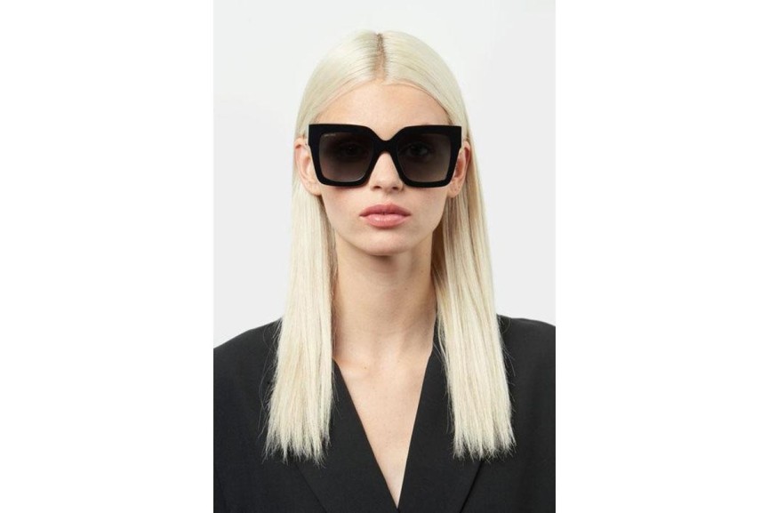 Okulary przeciwsłoneczne Jimmy Choo EDNA/S 807/9O Kwadratowe Czarne