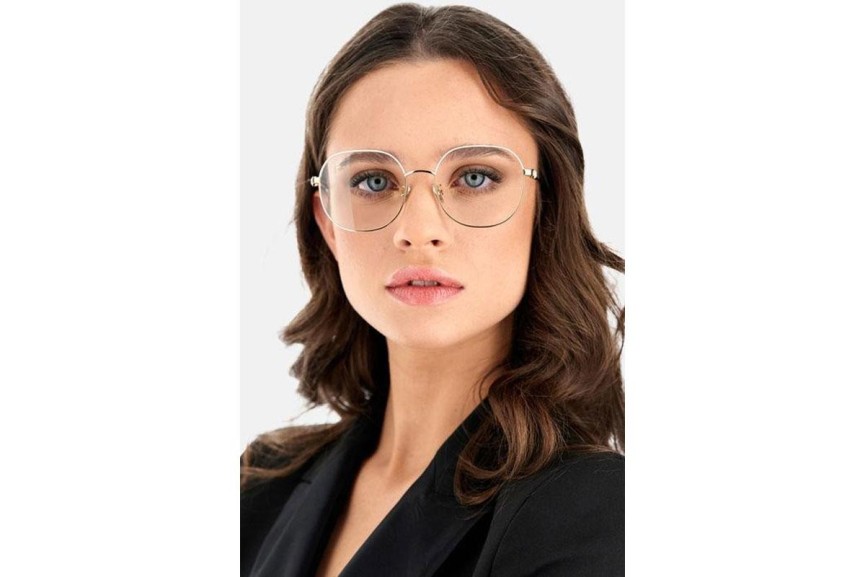Okulary korekcyjne Jimmy Choo JC305/G IJS Okrągłe Złote
