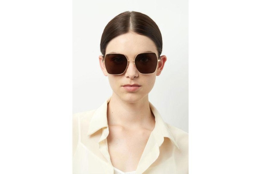 Okulary przeciwsłoneczne Jimmy Choo REYES/S 000/70 Oversize Złote