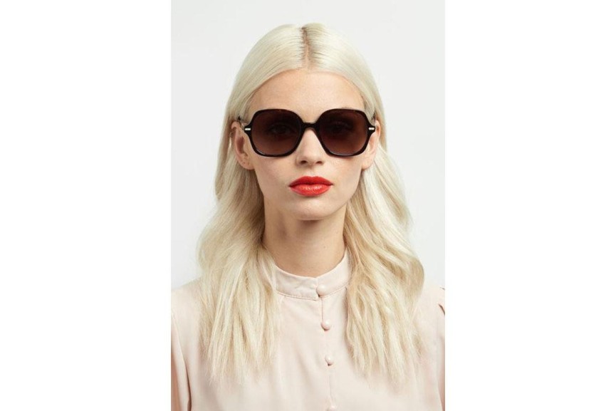 Okulary przeciwsłoneczne Carolina Herrera HER0106/S O63/HA Kwadratowe Havana