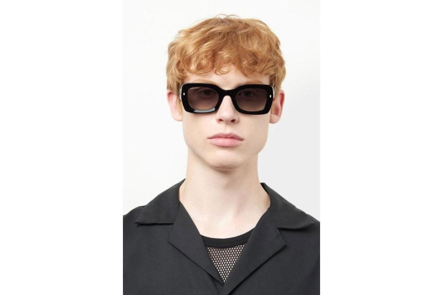 Okulary przeciwsłoneczne Dsquared2 D20061/S 807/HA Prostokątne Czarne