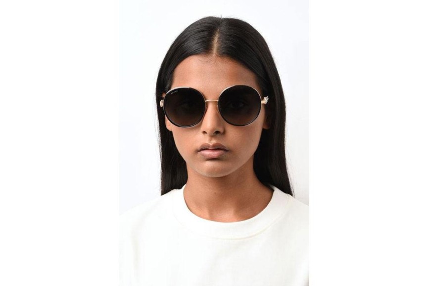 Okulary przeciwsłoneczne Jimmy Choo PAM/S 2F7/9O Okrągłe Złote