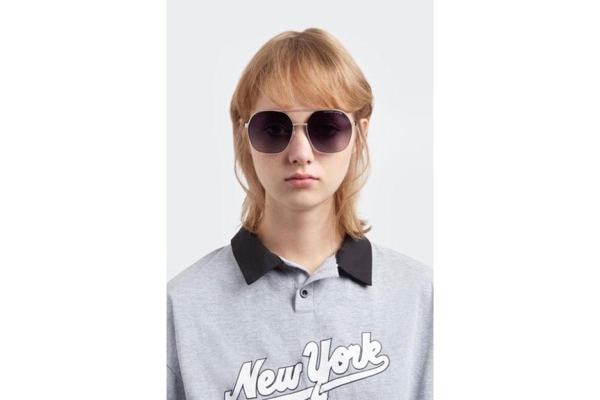 Okulary przeciwsłoneczne Marc Jacobs MARC576/S RHL/9O Okrągłe Złote