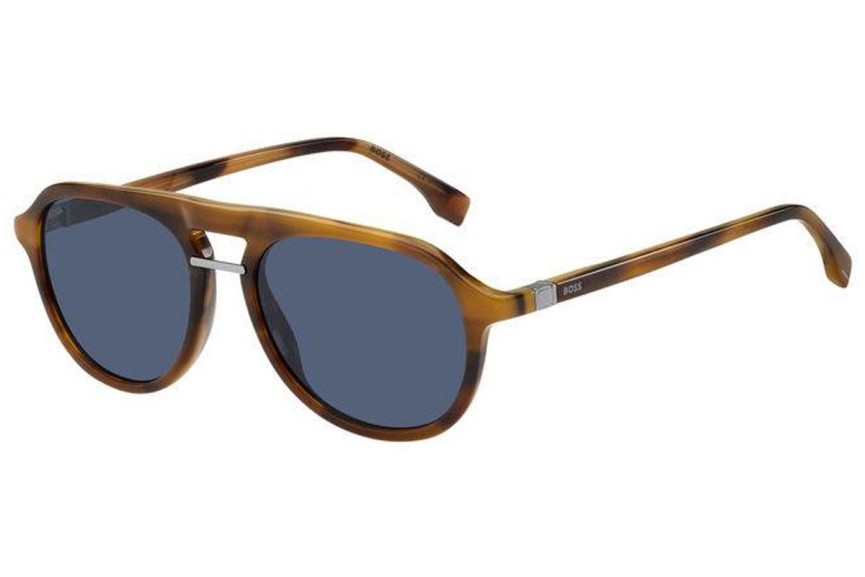 Okulary przeciwsłoneczne BOSS BOSS1435/S 6C5/KU Okrągłe Havana