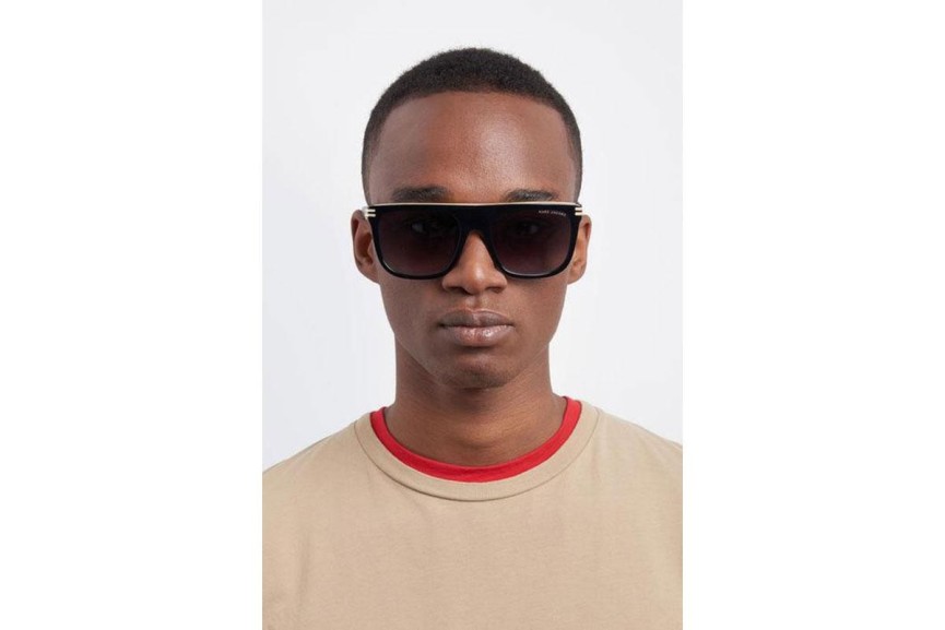 Okulary przeciwsłoneczne Marc Jacobs MARC586/S 807/9O Flat Top Czarne