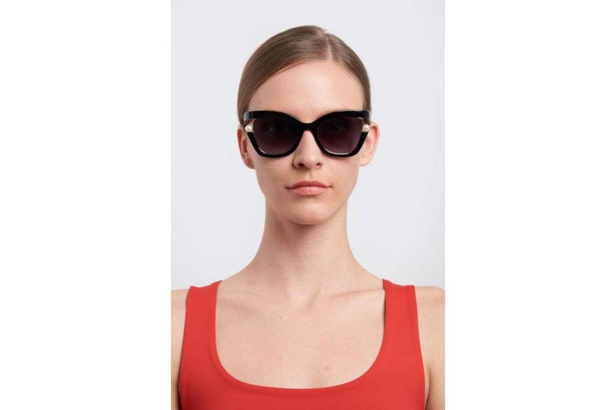 Napszemüvegek Carolina Herrera CH0002/S 807/9O Cat Eye Fekete