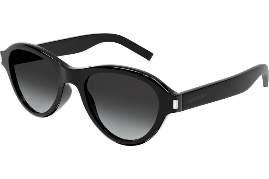Okulary przeciwsłoneczne Saint Laurent SL520 SUNSET 001 Owalne Czarne