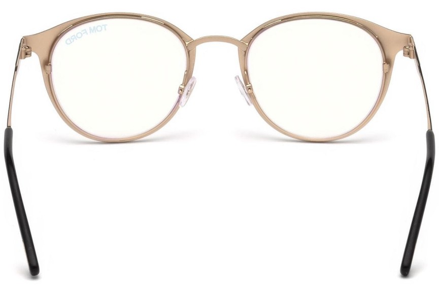 Okulary korekcyjne Tom Ford FT5528-B 002 Okrągłe Czarne