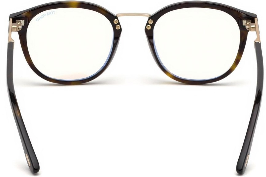 Okulary korekcyjne Tom Ford FT5555-B 052 Okrągłe Havana