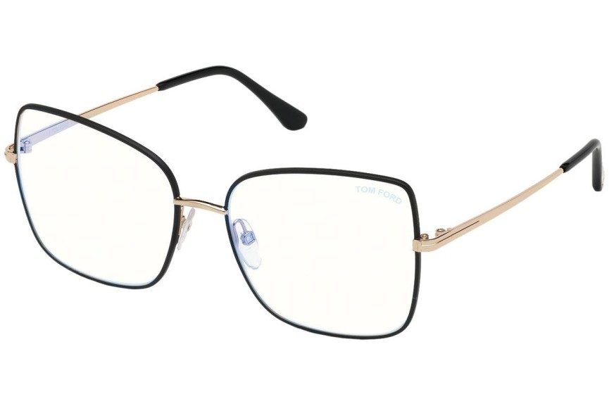 Okulary korekcyjne Tom Ford FT5613-B 002 Kocie oczy Czarne