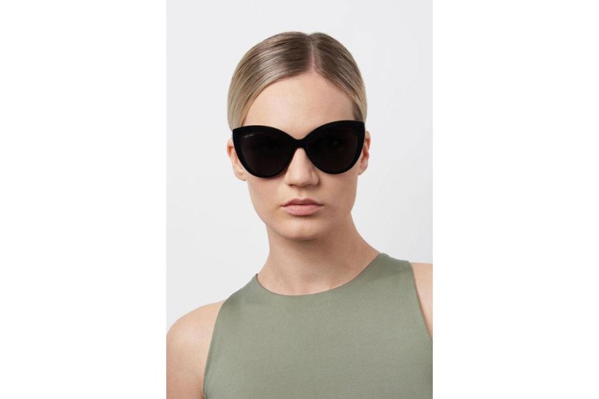 Okulary przeciwsłoneczne Jimmy Choo SINNIE/G/S 807/IR Kocie oczy Czarne