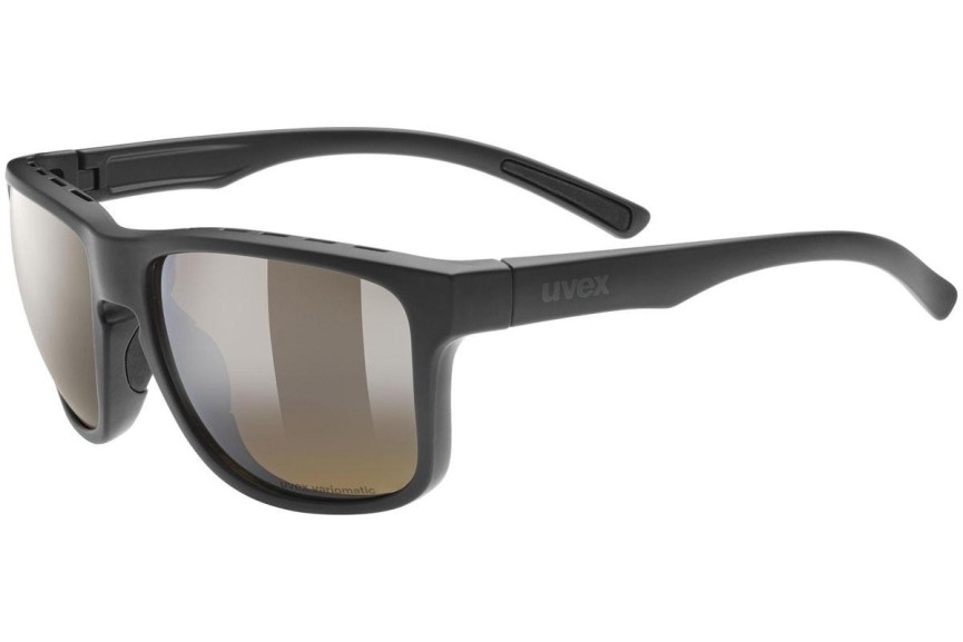 Okulary przeciwsłoneczne uvex sportstyle 312 VPX 2261 Polarized Kwadratowe Czarne