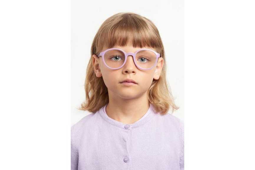 Okulary korekcyjne Polaroid Junior PLDD830 OH0 Okrągłe Fioletowe