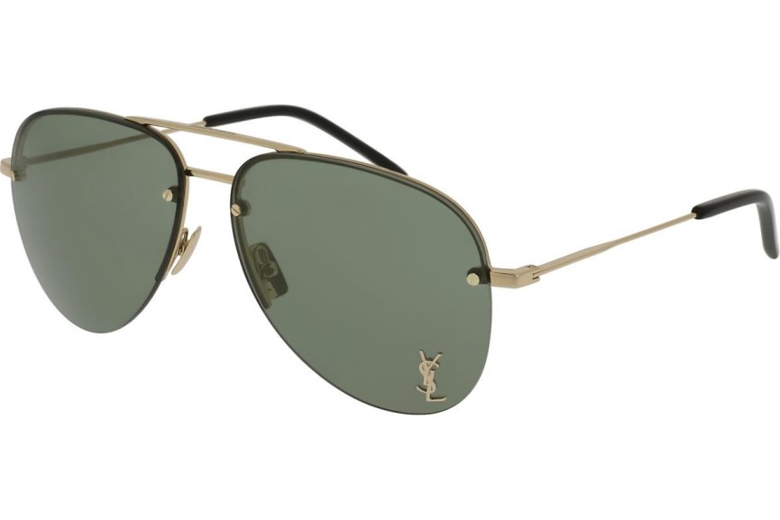 Okulary przeciwsłoneczne Saint Laurent CLASSIC11M 003 Pilotki (Aviator) Złote