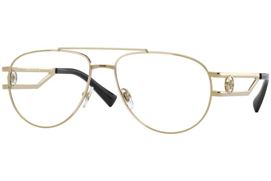 Okulary korekcyjne Versace VE1269 1002 Pilotki (Aviator) Złote