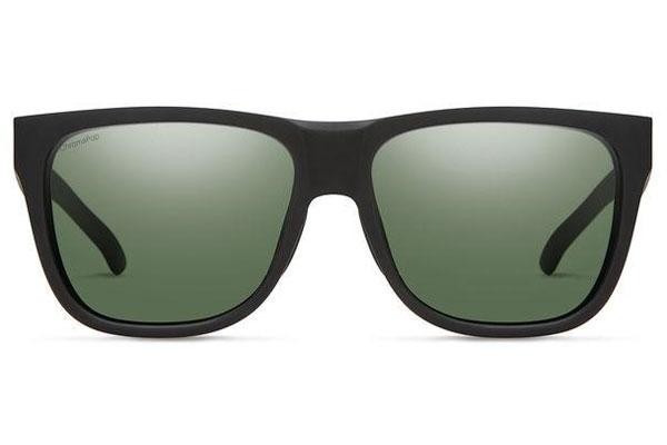 Okulary przeciwsłoneczne Smith LOWDOWN2 003/L7 Polarized Kwadratowe Czarne
