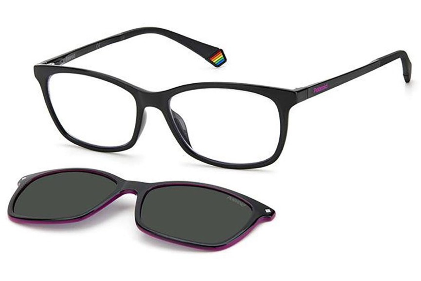 Okulary korekcyjne Polaroid PLD6140/CS 807/M9 Polarized Prostokątne Czarne