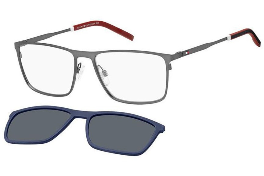 Okulary korekcyjne Tommy Hilfiger TH1803/CS R80/C3 Prostokątne Srebrne