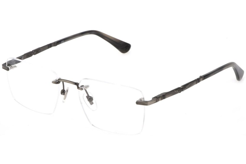 Okulary korekcyjne Police Origins Nineties 8 VPLF84 0K20 Prostokątne Srebrne