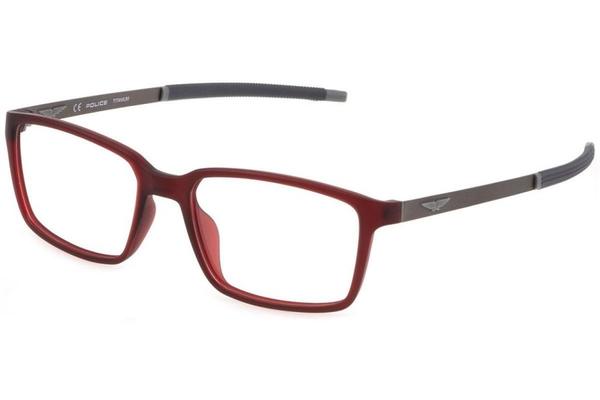 Okulary korekcyjne Police Solstice 1 VPLF85 0D41 Prostokątne Czerwone