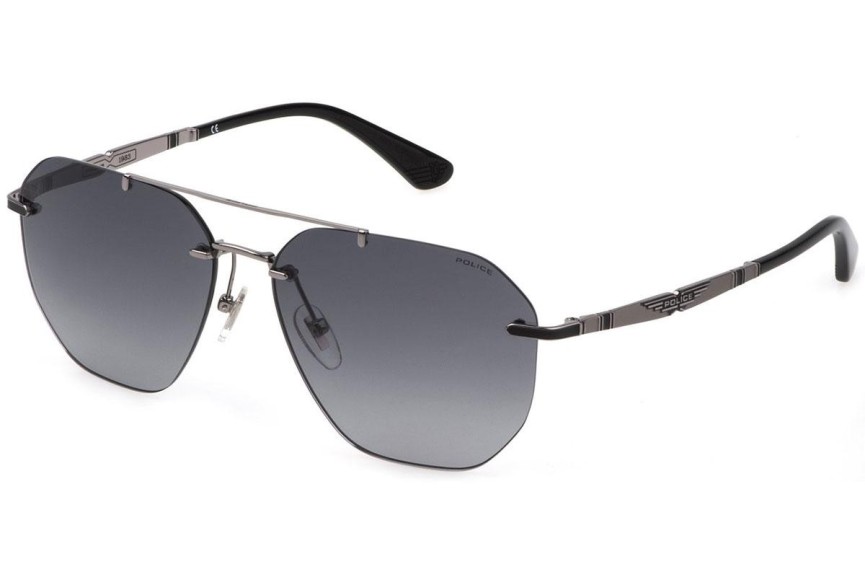 Okulary przeciwsłoneczne Police Origins Nineties 4 SPLF68 0508 Pilotki (Aviator) Srebrne