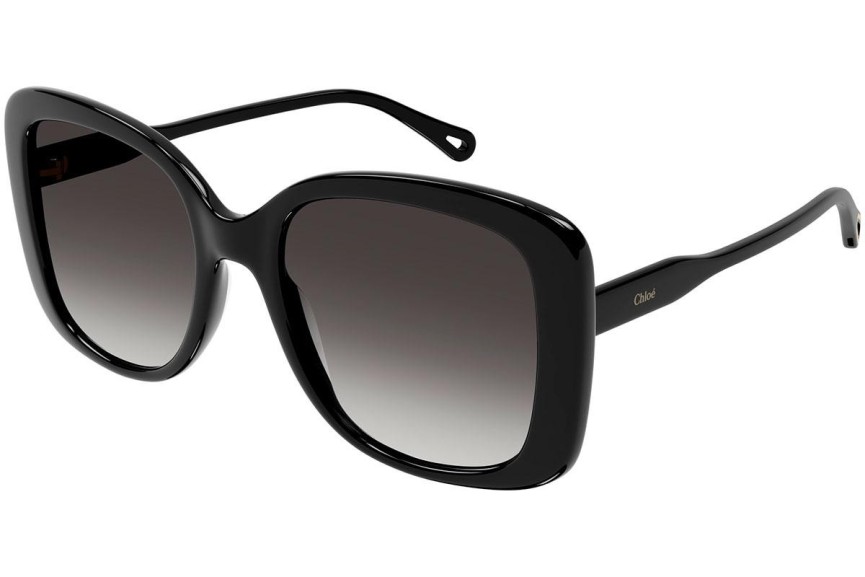 Okulary przeciwsłoneczne Chloe CH0125S 001 Oversize Czarne