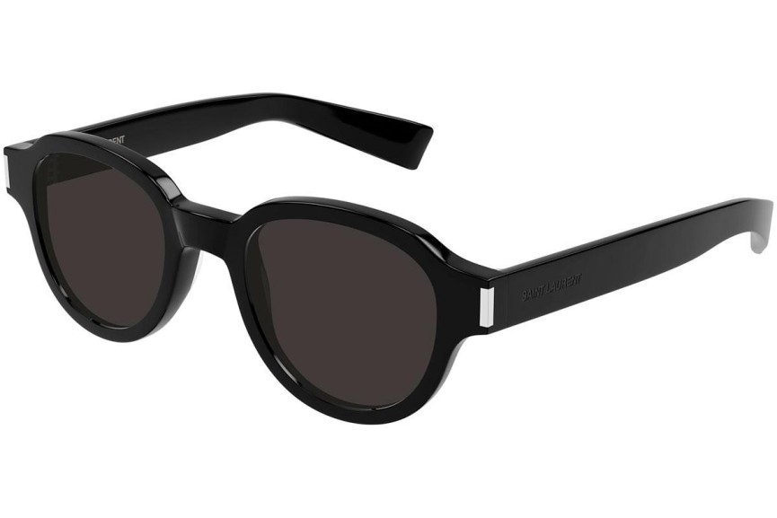 Okulary przeciwsłoneczne Saint Laurent SL546 001 Okrągłe Czarne