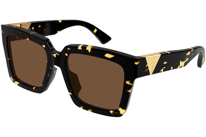 Okulary przeciwsłoneczne Bottega Veneta BV1198SA 002 Kwadratowe Havana