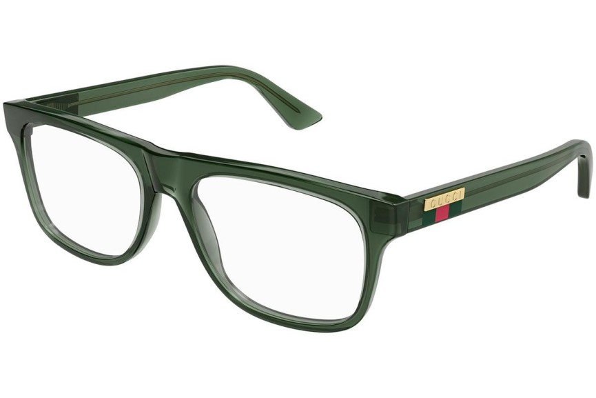 Okulary korekcyjne Gucci GG1117O 005 Kwadratowe Zielone