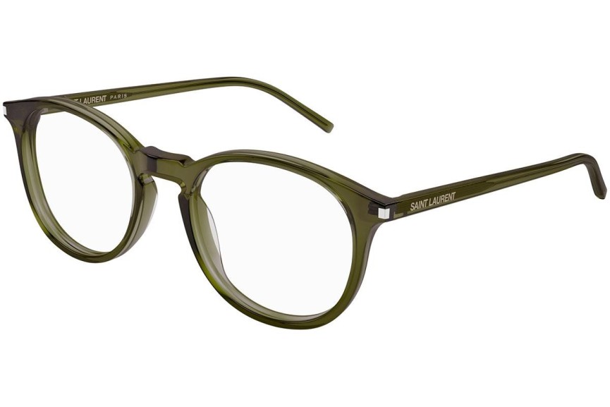 Okulary korekcyjne Saint Laurent SL106 012 Okrągłe Zielone