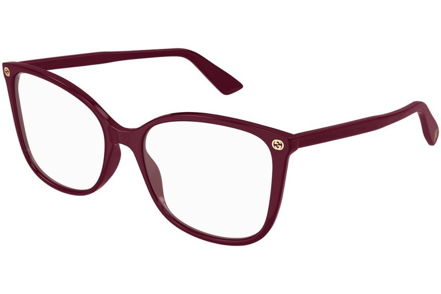 Okulary korekcyjne Gucci GG0026O 012 Kocie oczy Czerwone