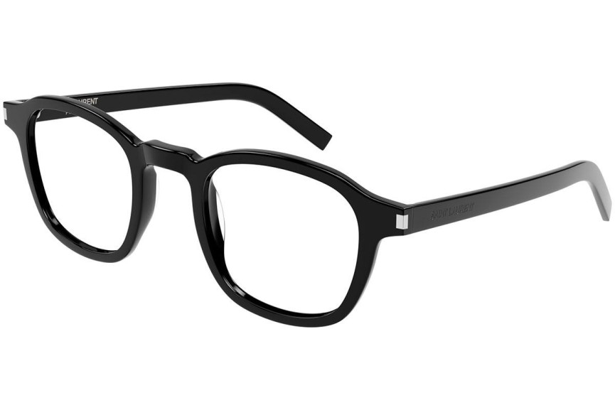Okulary korekcyjne Saint Laurent SL549 SLIM OPT 001 Okrągłe Czarne