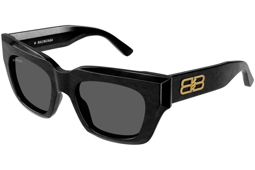 Okulary przeciwsłoneczne Balenciaga BB0234S 001 Kwadratowe Czarne