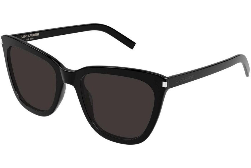 Okulary przeciwsłoneczne Saint Laurent SL548 SLIM 001 Kocie oczy Czarne
