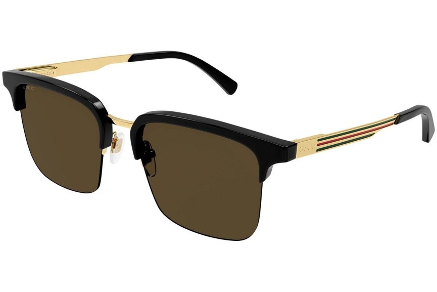 Okulary przeciwsłoneczne Gucci GG1226S 001 Browline Czarne