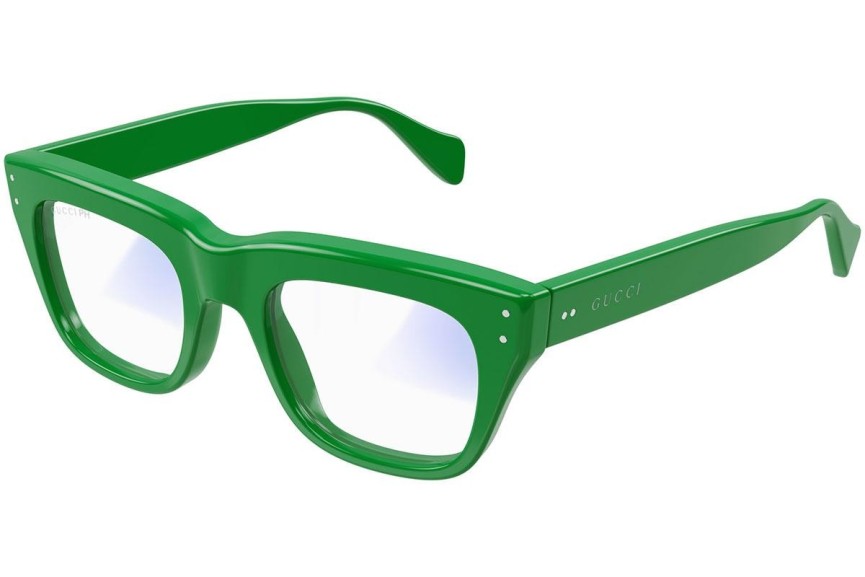Okulary przeciwsłoneczne Gucci GG1365S 003 blue-light [non-prescription] Kwadratowe Zielone