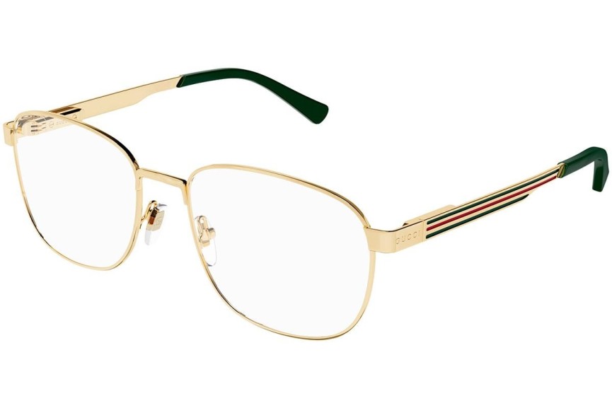 Okulary korekcyjne Gucci GG1225O 002 Okrągłe Złote