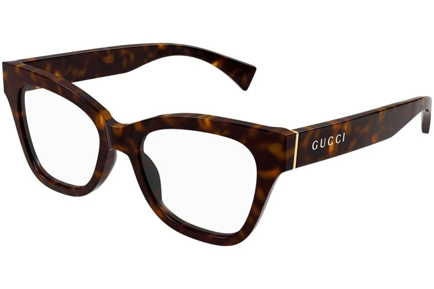 Okulary korekcyjne Gucci GG1133O 004 Kocie oczy Havana