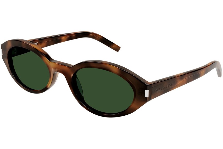 Okulary przeciwsłoneczne Saint Laurent SL567 002 Owalne Havana